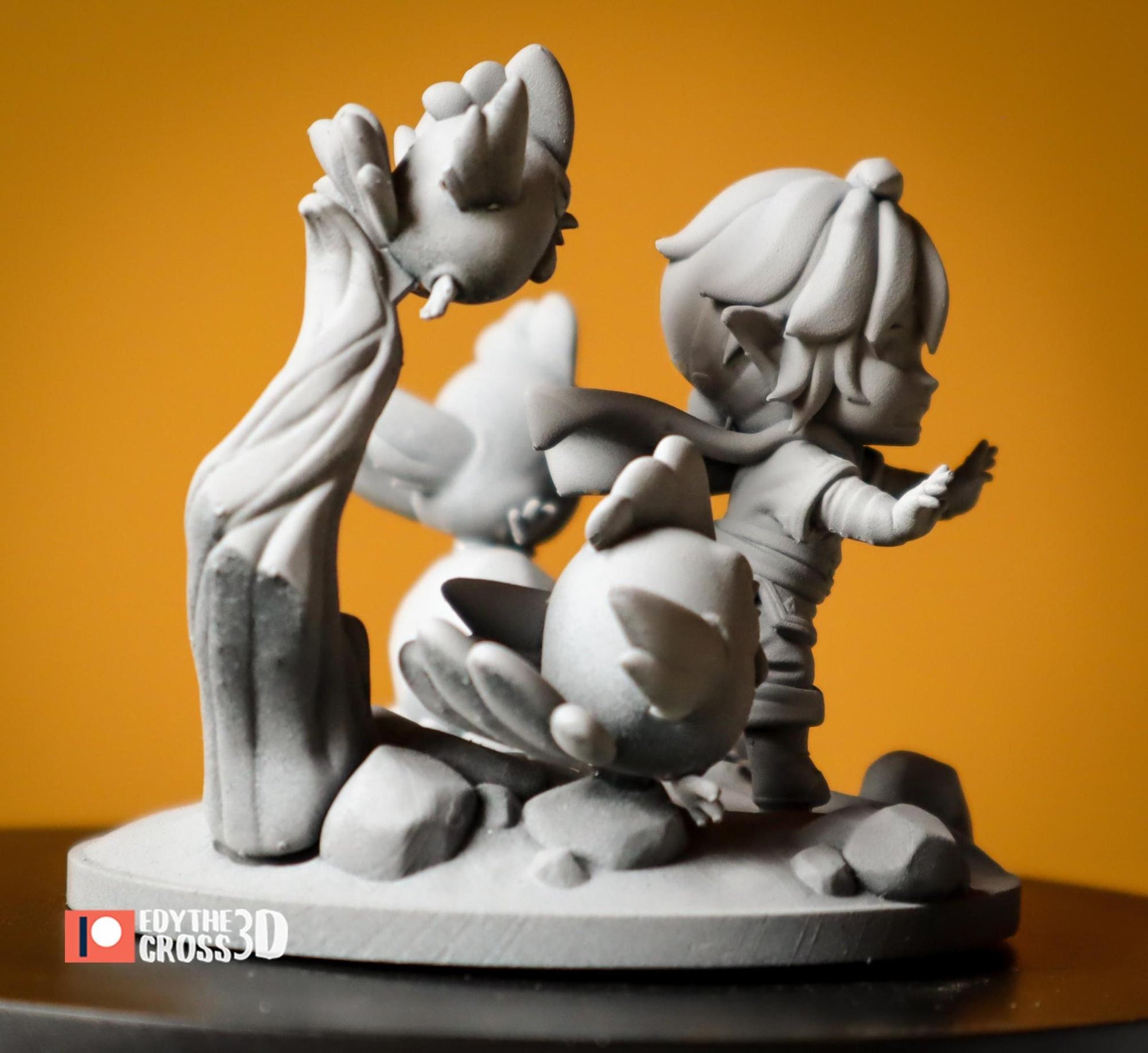 Chibi Chicken Hero | Resin Garage Kit Figure Game Fan Art | Nomnom Figures