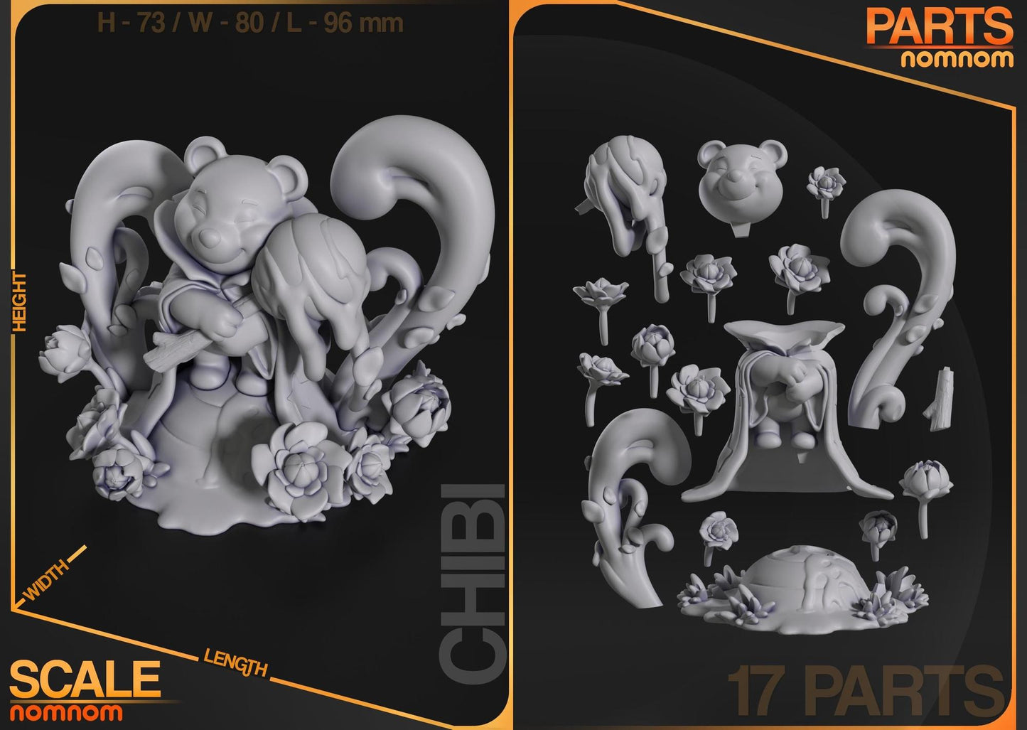 Chibi Honeymancer | Resin Garage Kit Figure Game Fan Art | Nomnom Figures