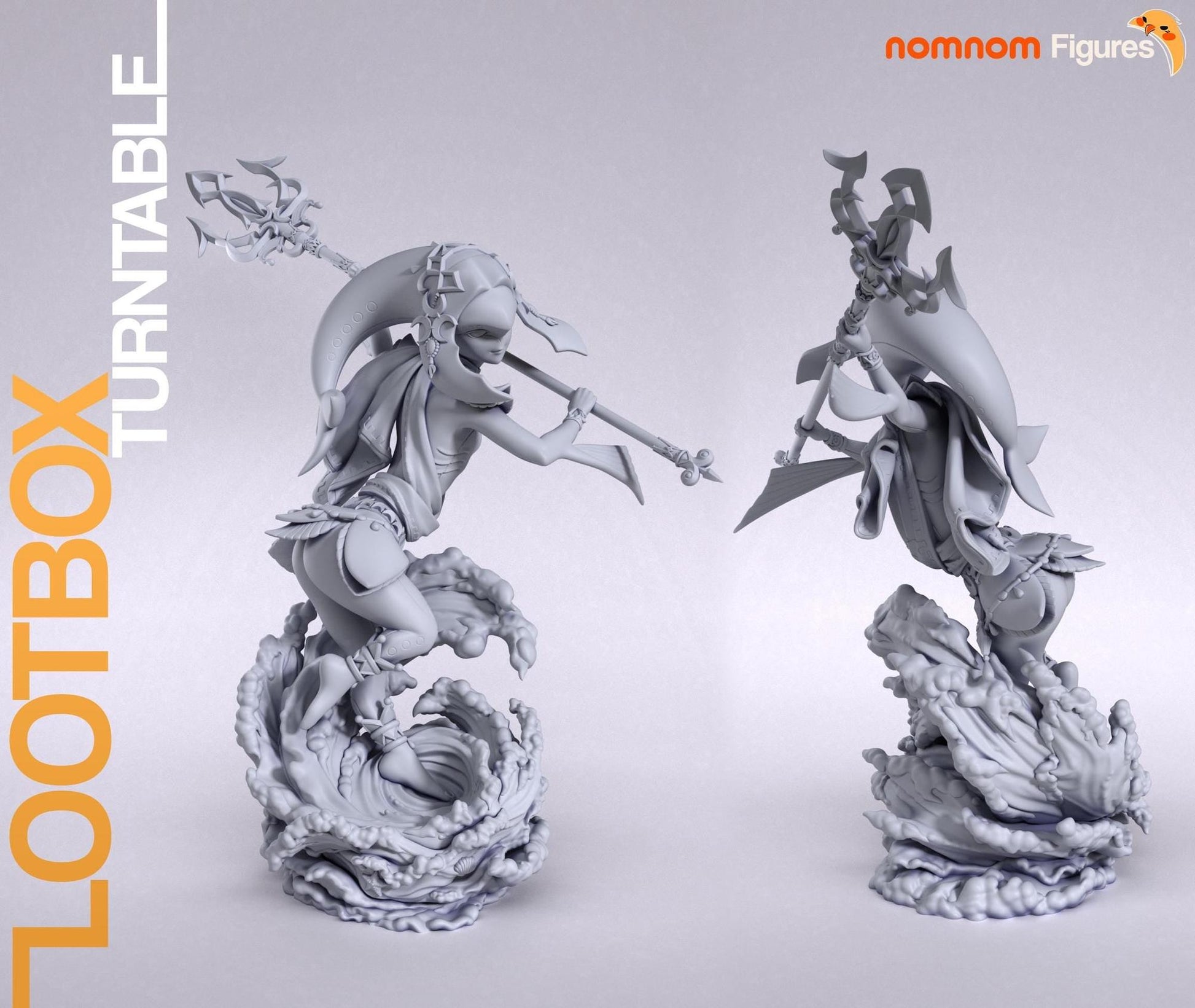 Hero of Water | Resin Garage Kit Figure Game Fan Art | Nomnom Figures