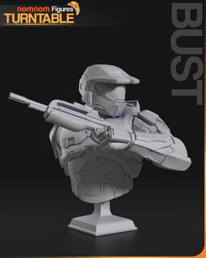 Master Soldier Chief | Resin Garage Kit Figure Game Fan Art | Nomnom Figures