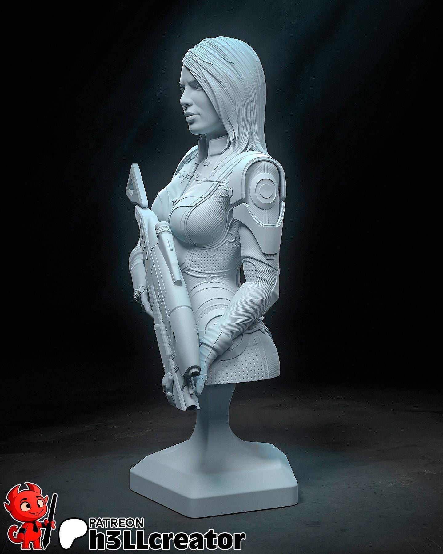 1:12 Gunnery Chief | Resin Garage Kit Figure Game Fan Art | h3LL creator