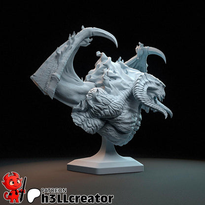 1:12 Fiery Shadow Demon | Resin Garage Kit Figure Movie Book Fan Art | h3LL creator