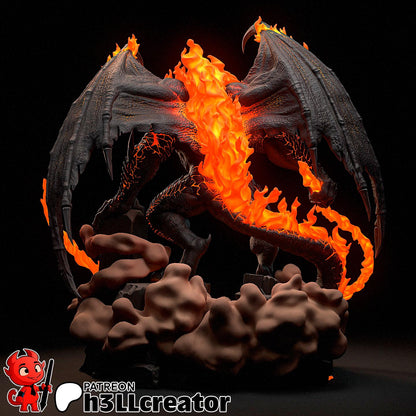 1:12 Fiery Shadow Demon | Resin Garage Kit Figure Movie Book Fan Art | h3LL creator