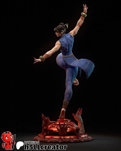 1:12 Martial Artist | Resin Garage Kit Figure Game Fan Art | h3LL creator