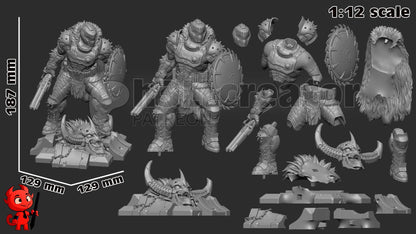 1:12 Ripping Tearing Slayer | Resin Garage Kit Figure Game Fan Art | h3LL creator