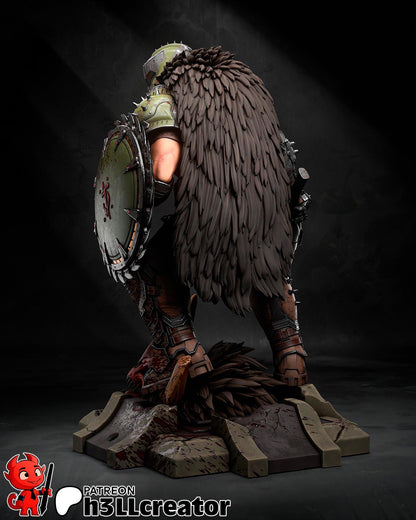 1:12 Ripping Tearing Slayer | Resin Garage Kit Figure Game Fan Art | h3LL creator