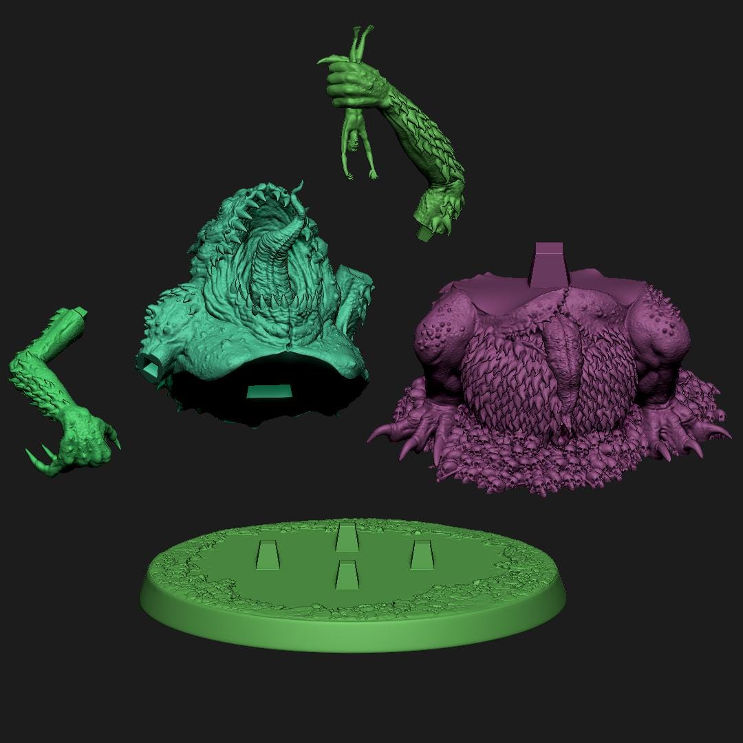 Tsathoggua, Sleeper of N'kai and Formless Spawns Collection | Lovecraft, Elder God | D&D Cosmic Horror Fantasy | NS Miniatures