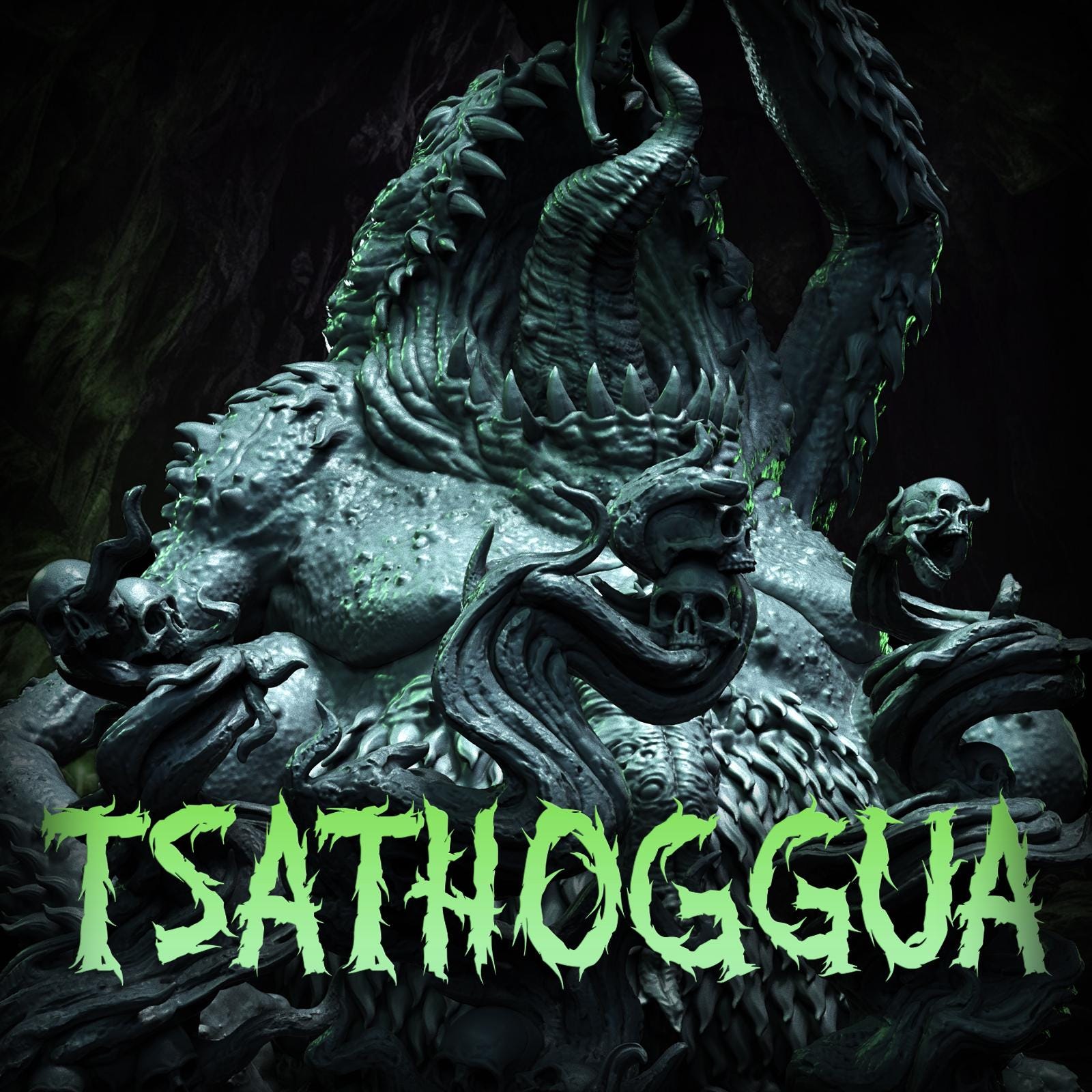 Tsathoggua, Sleeper of N'kai and Formless Spawns Collection | Lovecraft, Elder God | D&D Cosmic Horror Fantasy | NS Miniatures