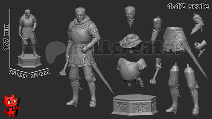 1:12 Czech Hero | Resin Garage Kit Figure Game Fan Art | h3LL creator