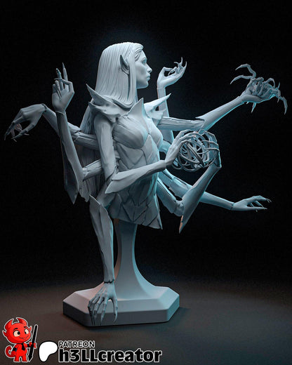 1:12 Queen of Spiders | Resin Garage Kit Figure Game D&D Fan Art | h3LL creator