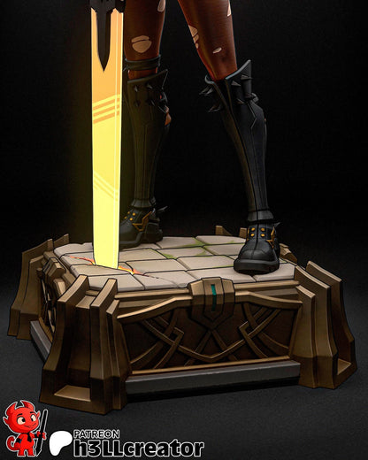 1:12 Soulsword Wielder | Resin Garage Kit Figure Game Comic Fan Art | h3LL creator