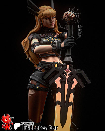 1:12 Soulsword Wielder | Resin Garage Kit Figure Game Comic Fan Art | h3LL creator