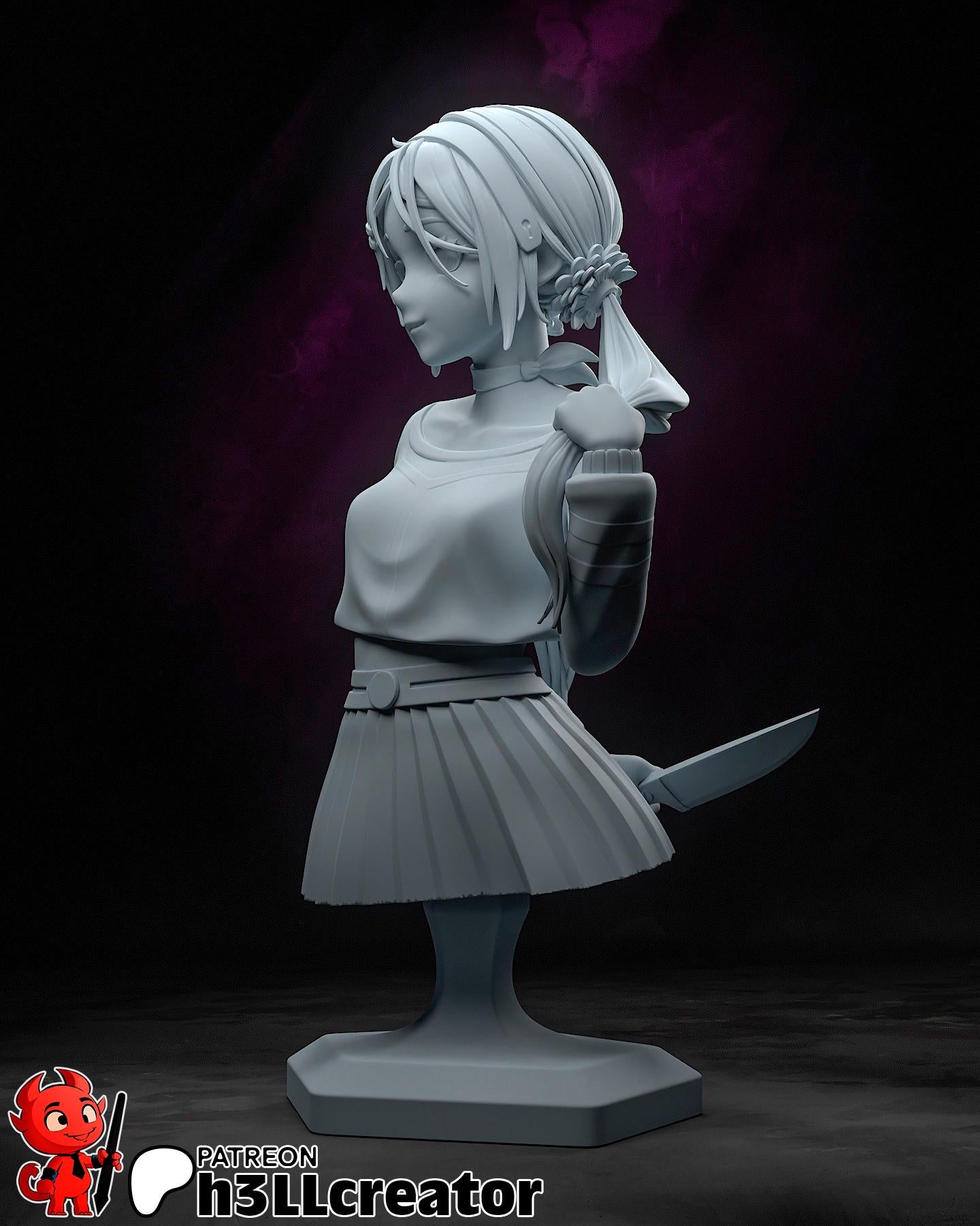 1:12 Crazy Mita | Resin Garage Kit Figure Game Fan Art | h3LL creator