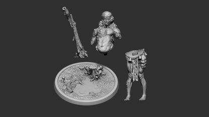 Plague Giant, Monster Mutant | D&D Horror Fantasy | NS Miniatures