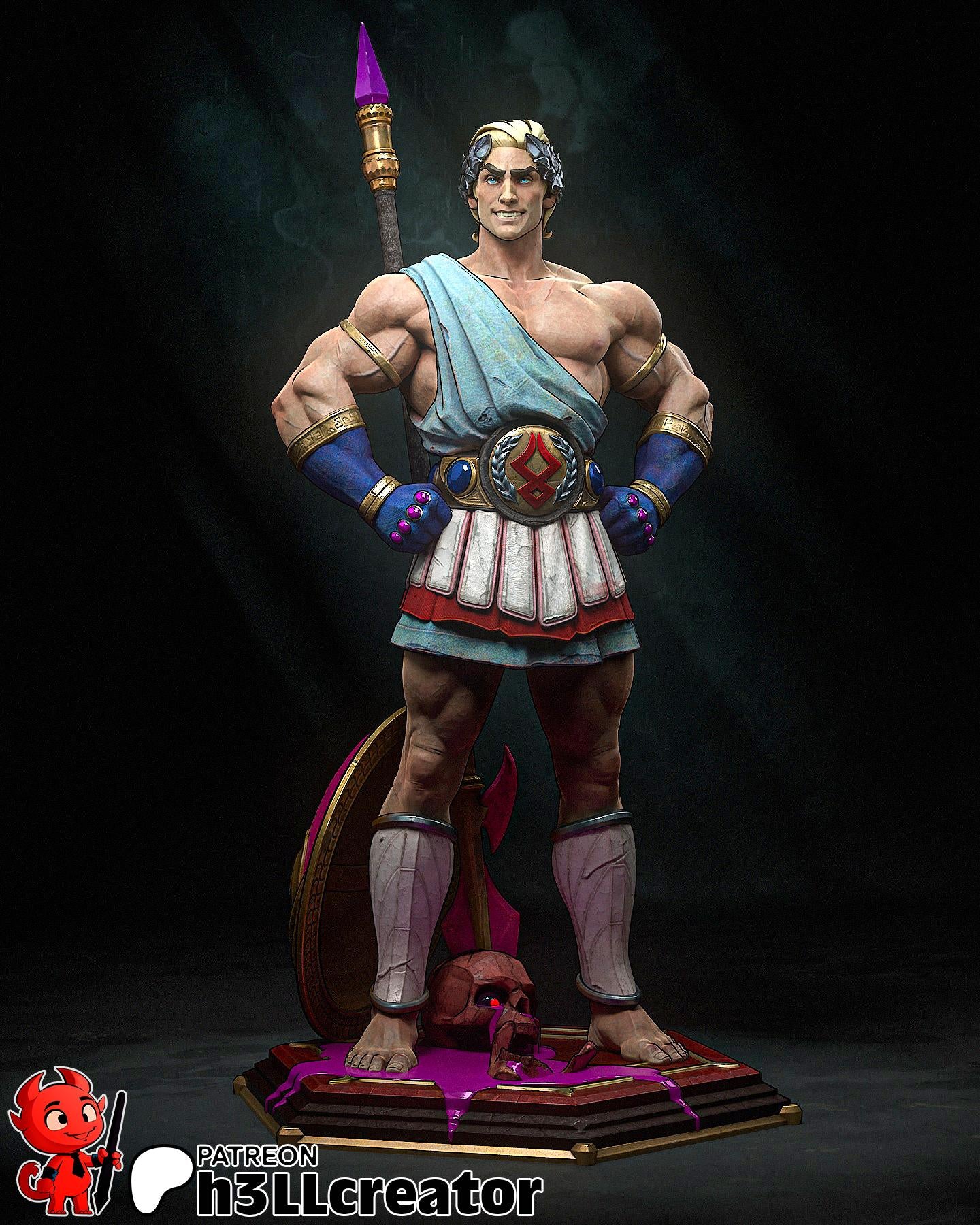 1:12 Hero of Myth | Resin Garage Kit Figure Game Fan Art | h3LL creator