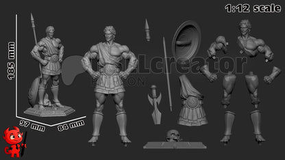 1:12 Hero of Myth | Resin Garage Kit Figure Game Fan Art | h3LL creator