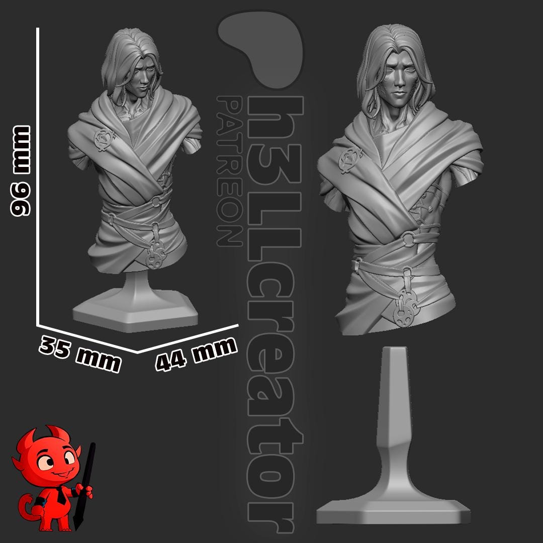 1:12 Arcane Herald, Viktor | Resin Garage Kit Figure Game Show Fan Art | h3LL creator