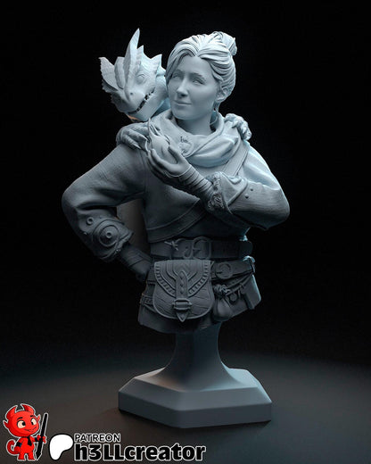 1:12 Writer of Fantasy | Resin Garage Kit Figure Game Fan Art | h3LL creator