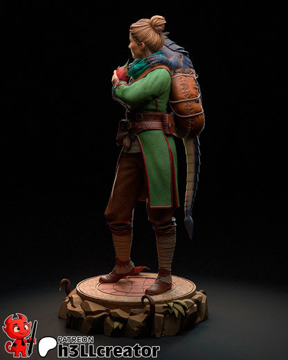 1:12 Writer of Fantasy | Resin Garage Kit Figure Game Fan Art | h3LL creator