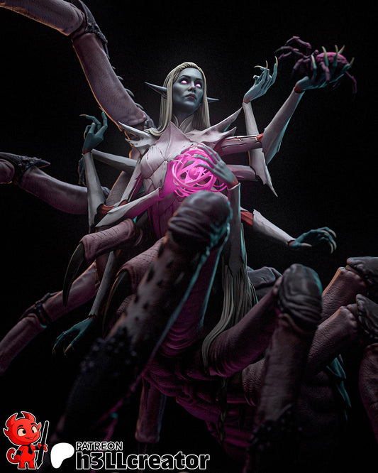 1:12 Queen of Spiders | Resin Garage Kit Figure Game D&D Fan Art | h3LL creator