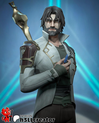 1:12 Broken Traveller, Jayce | Resin Garage Kit Figure Game Show Fan Art | h3LL creator