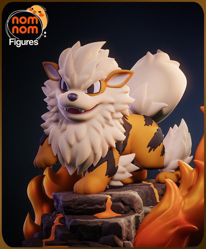 Chibi Fire Doggo | Resin Garage Kit Anime Game Fan Art | Nomnom Figures