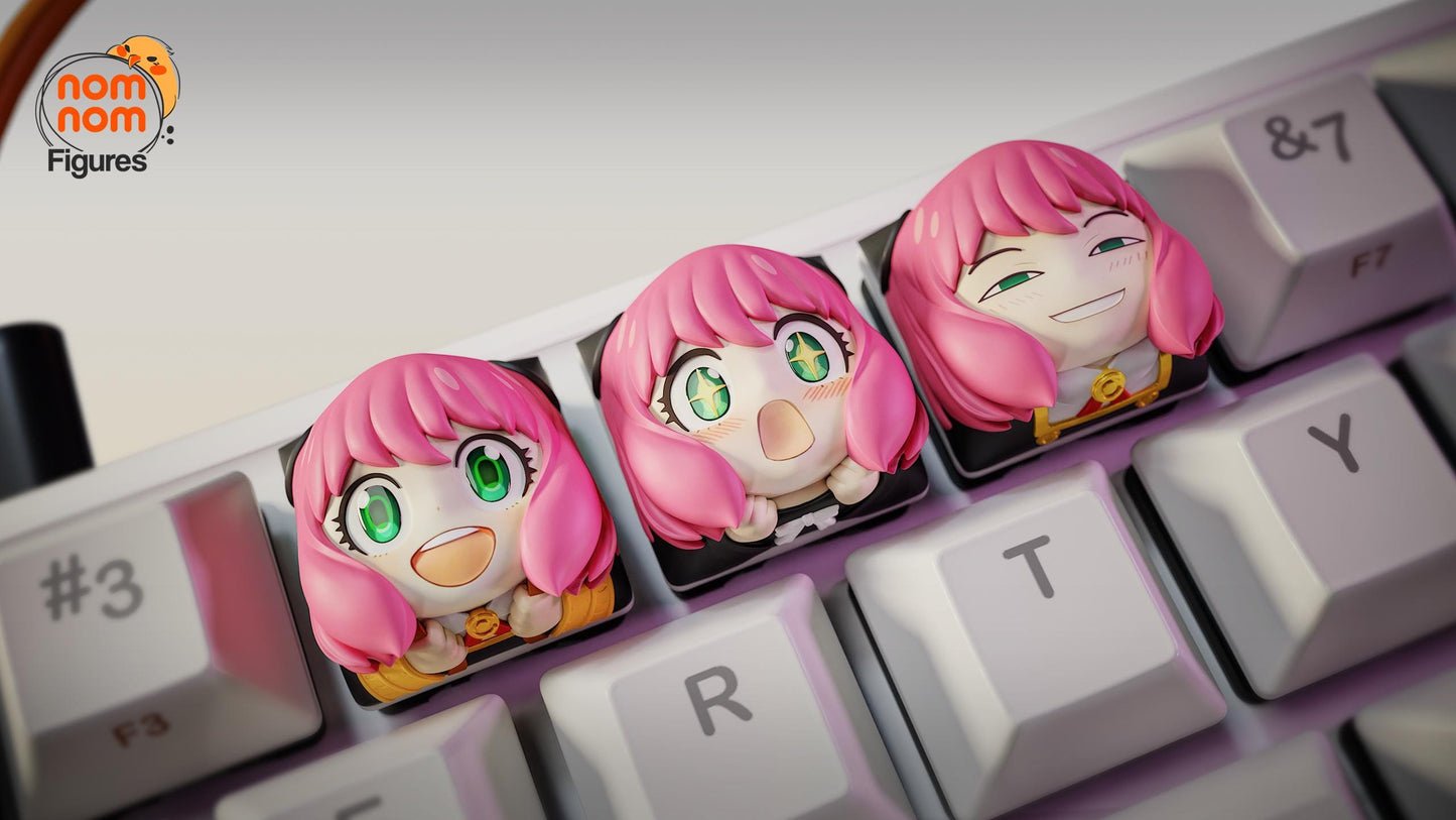 Keycaps - Little Spy | 3D Printed Resin Anime Fan Art | Nomnom Figures