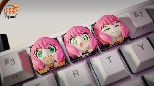 Keycaps - Little Spy | 3D Printed Resin Anime Fan Art | Nomnom Figures