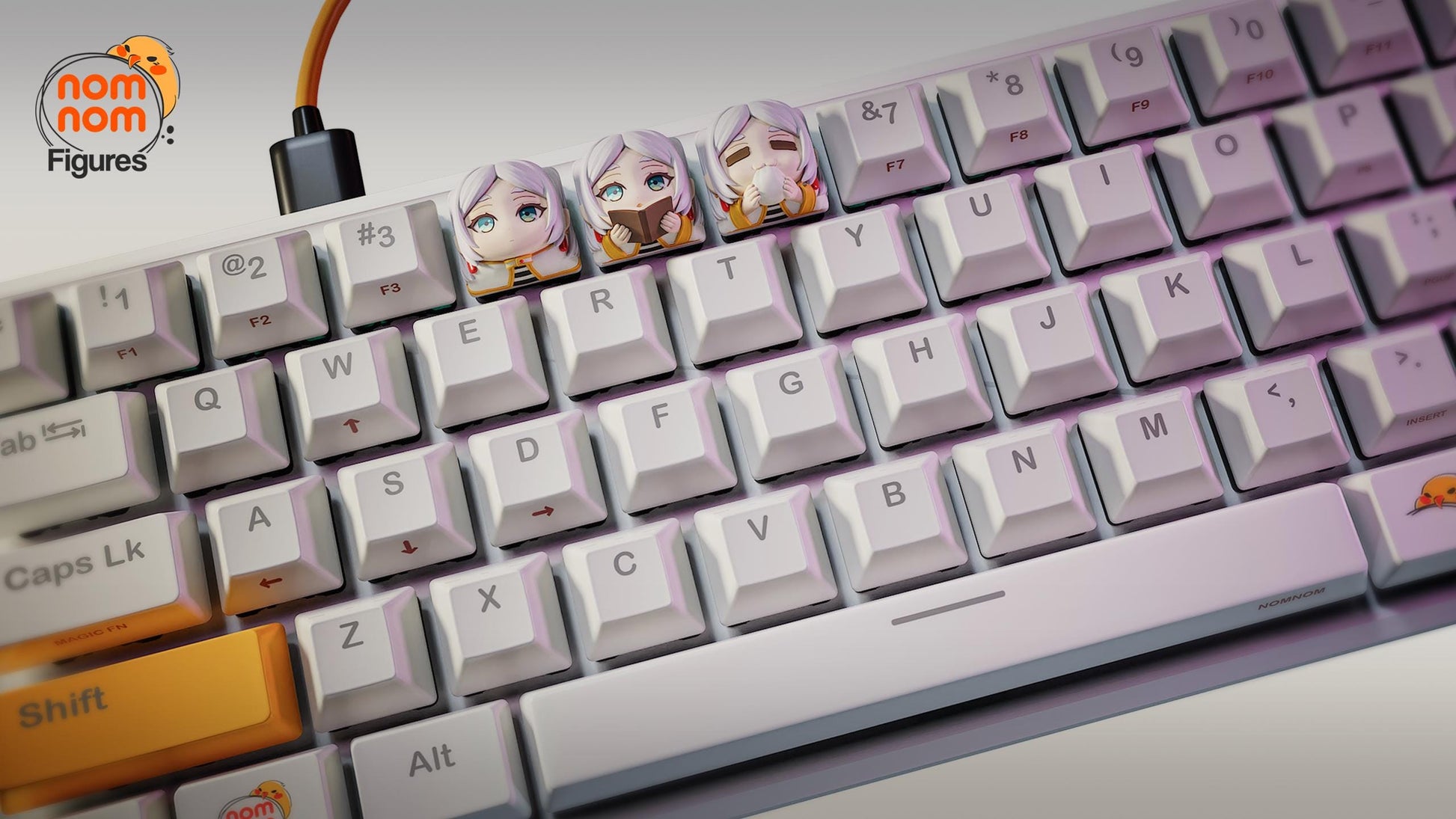 Keycaps - Brilliant Mage | 3D Printed Resin Anime Fan Art | Nomnom Figures