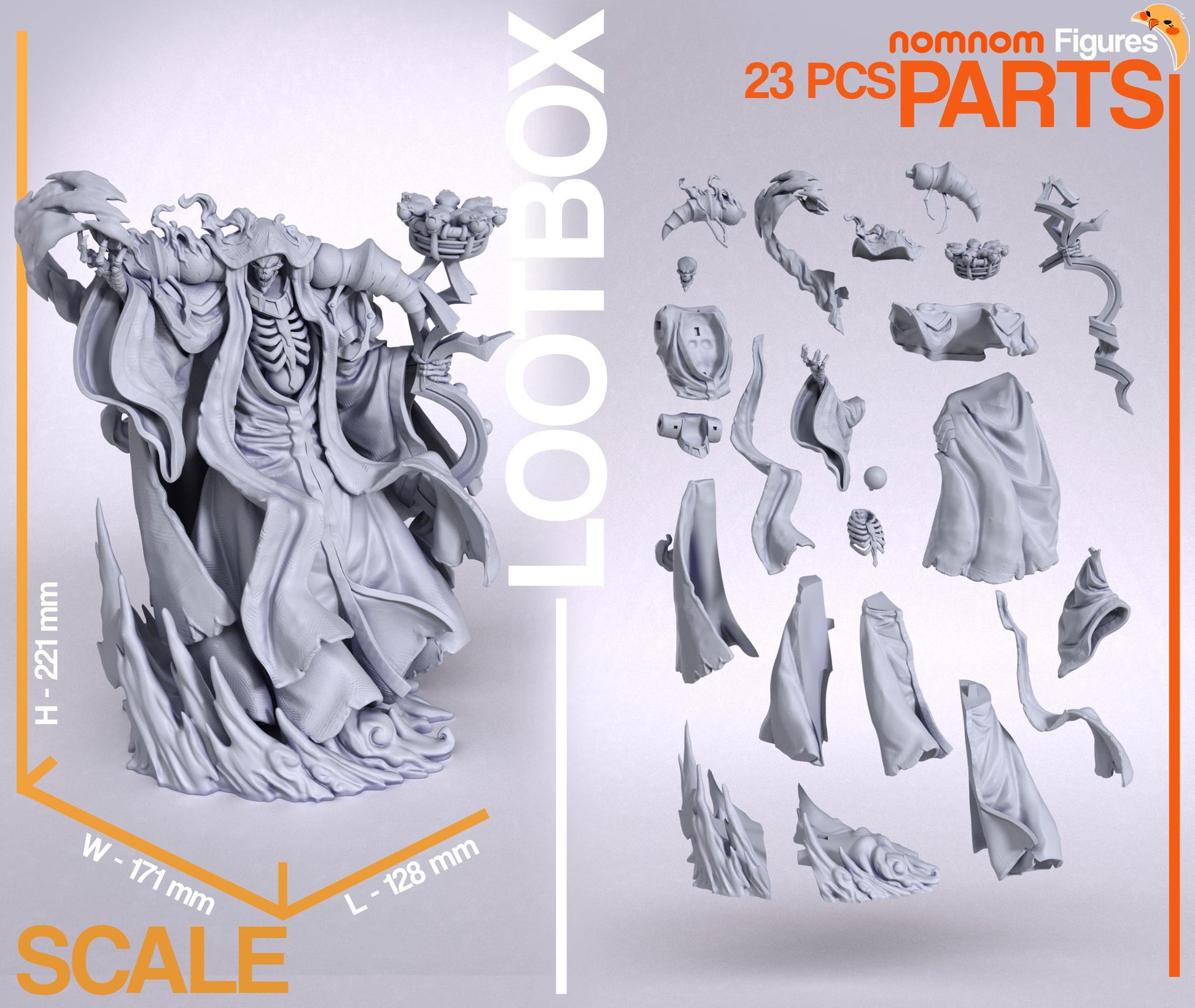 Evil Overlord | Resin Garage Kit Figure Anime Fan Art | Nomnom Figures