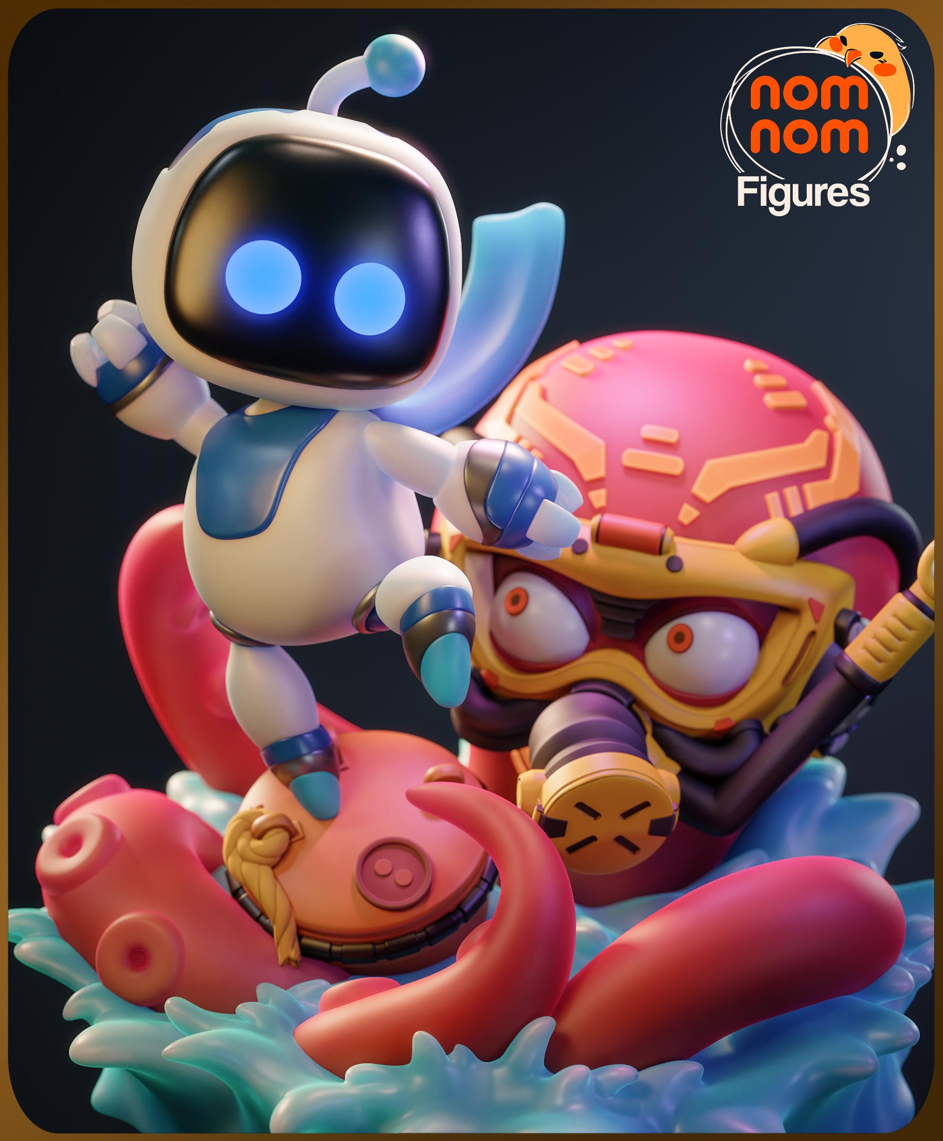 Chibi Spirited Robot | Resin Garage Kit Figure Game Fan Art | Nomnom Figures