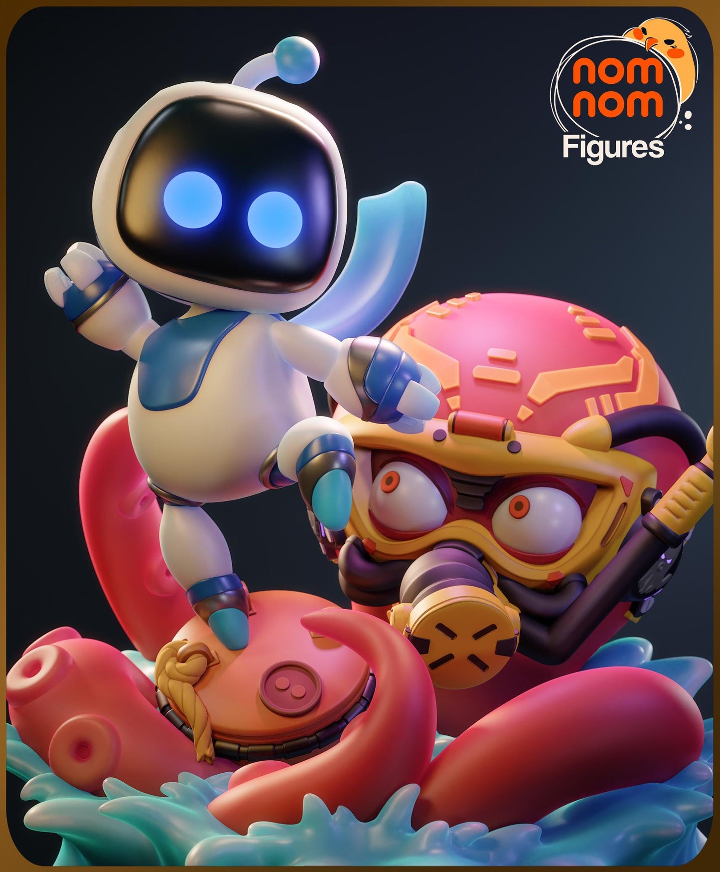 Chibi Spirited Robot | Resin Garage Kit Figure Game Fan Art | Nomnom Figures