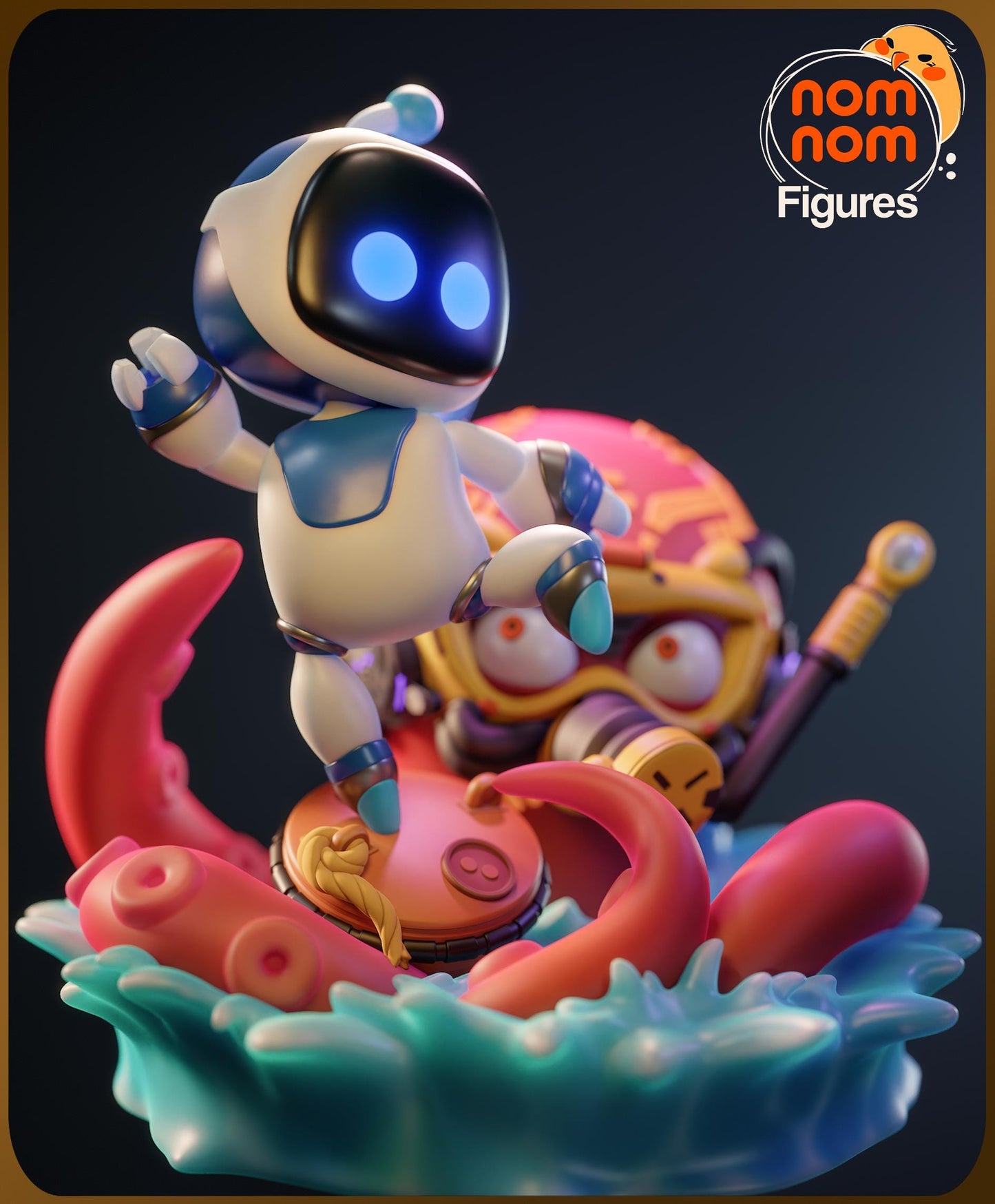 Chibi Spirited Robot | Resin Garage Kit Figure Game Fan Art | Nomnom Figures