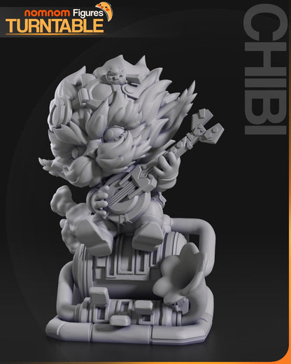 Chibi Arcane Scientist | Resin Garage Kit Figure Show Game Fan Art | Nomnom Figures