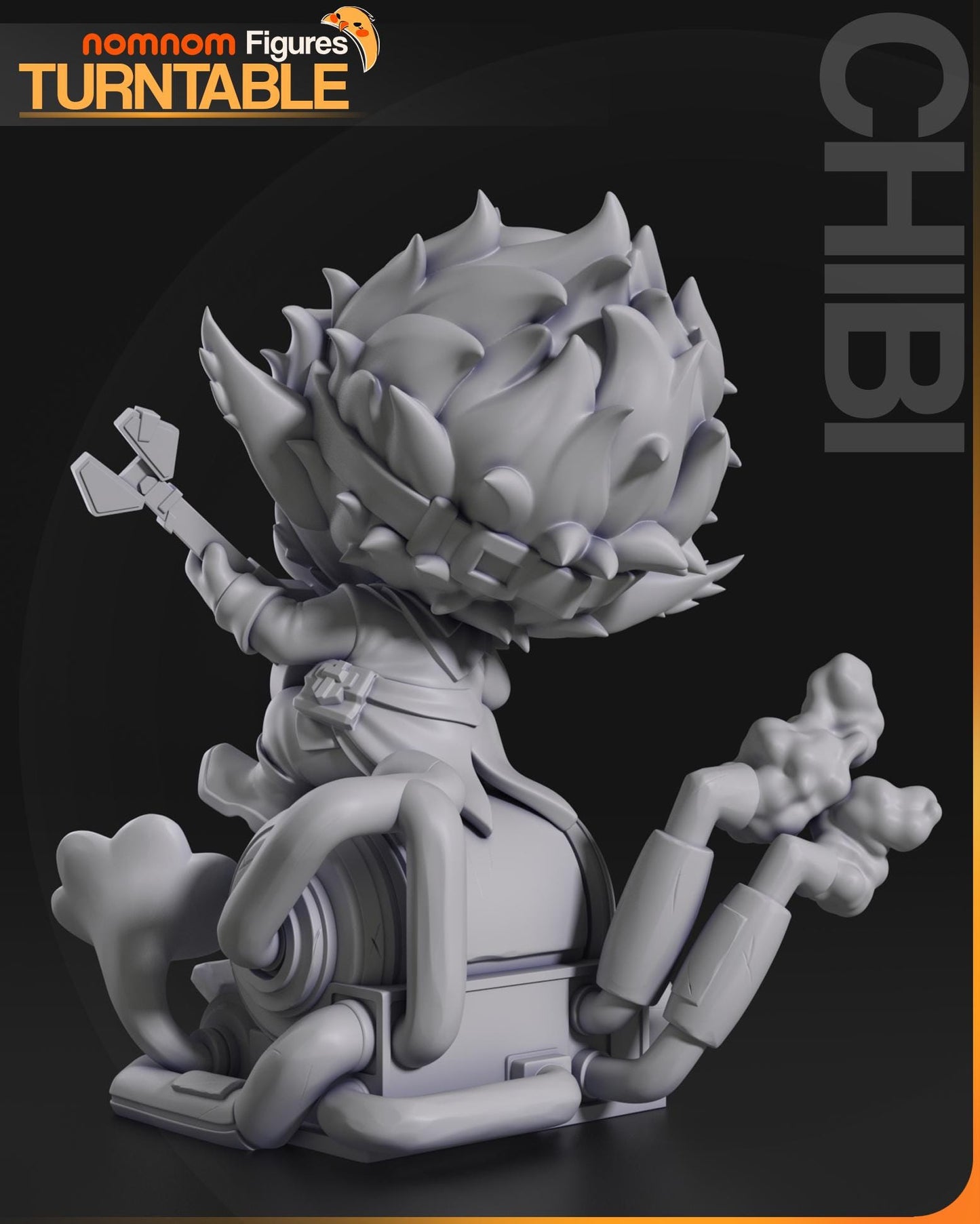 Chibi Arcane Scientist | Resin Garage Kit Figure Show Game Fan Art | Nomnom Figures