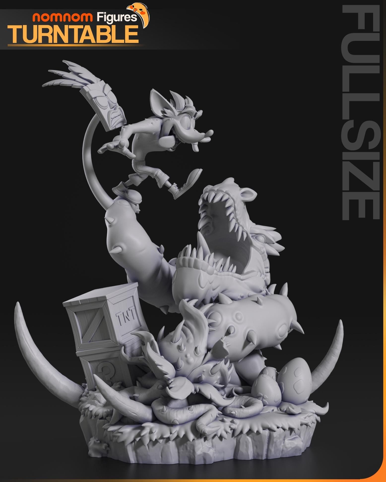 Mutated Bandicoot | Resin Garage Kit Figure Game Fan Art | Nomnom Figures