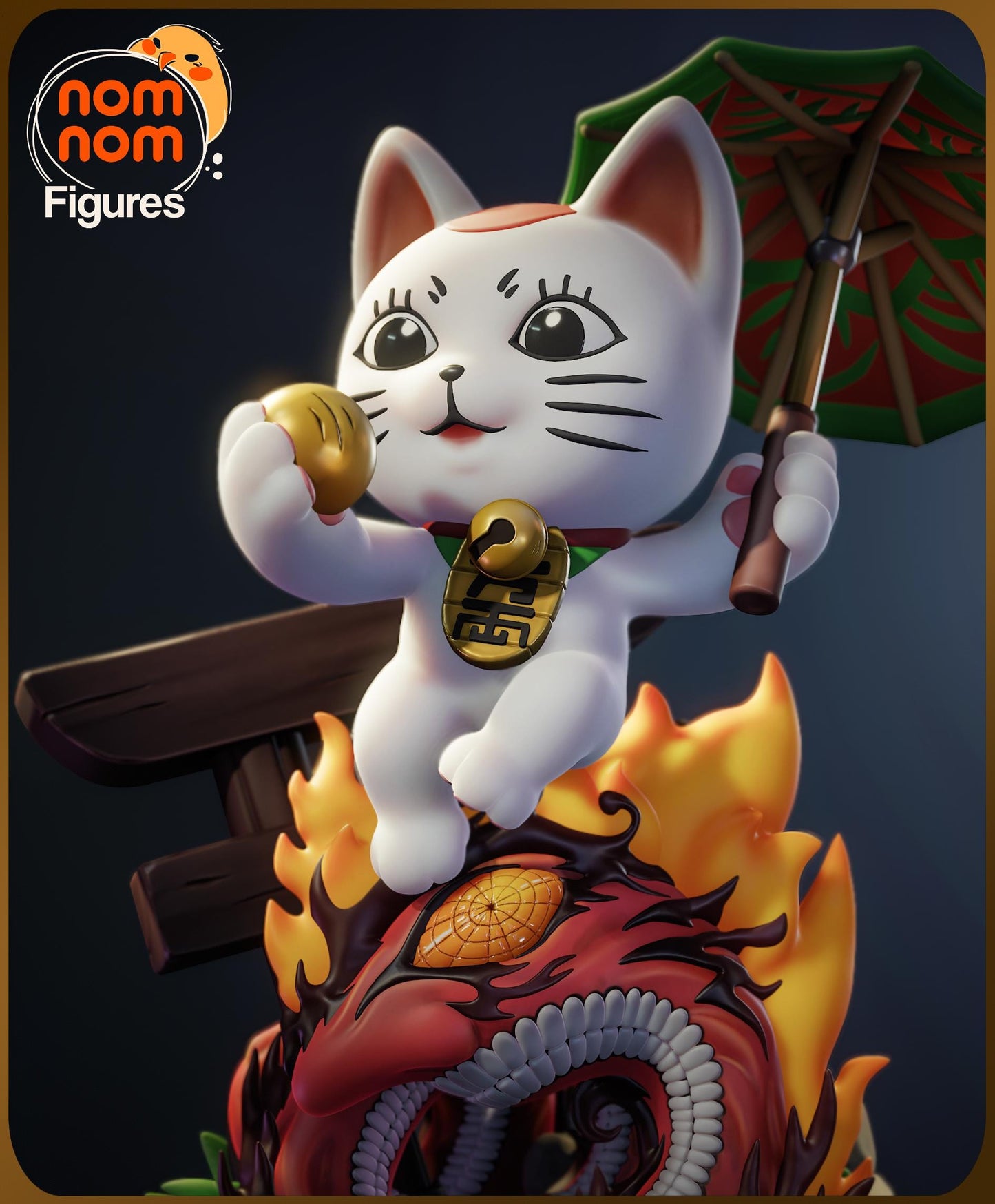 Chibi Granny Cat | Resin Garage Kit Figure Anime Fan Art | Nomnom Figures