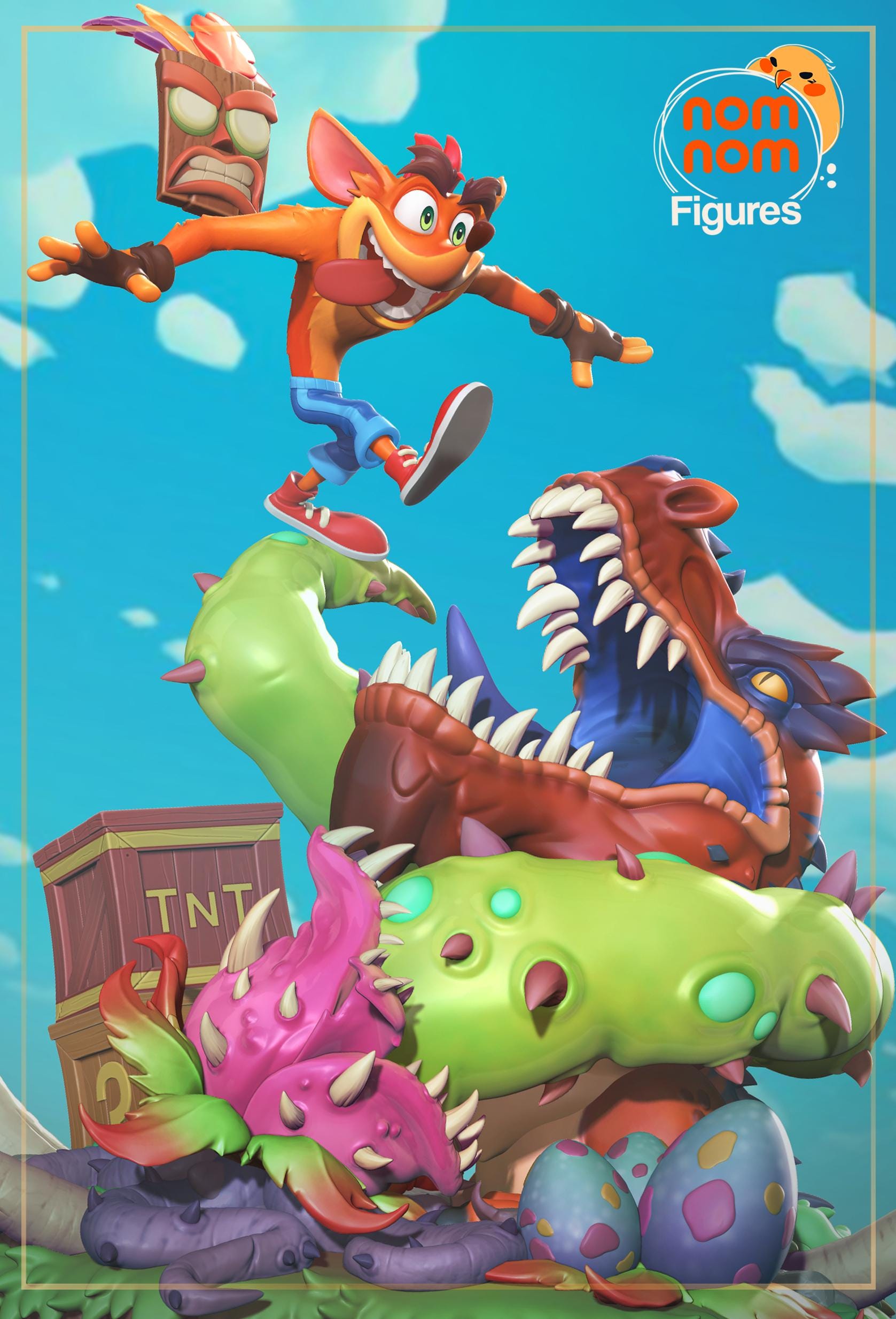 Mutated Bandicoot | Resin Garage Kit Figure Game Fan Art | Nomnom Figures