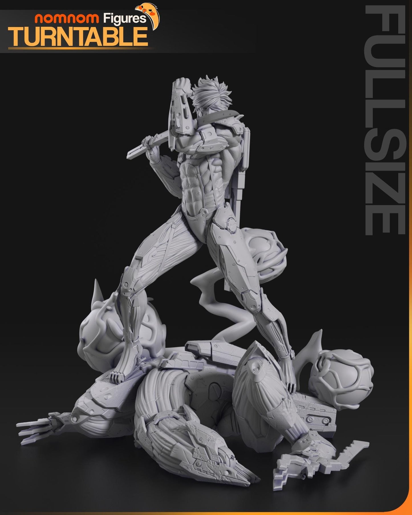 Cyborg Soldier | Resin Garage Kit Figure Game Fan Art | Nomnom Figures