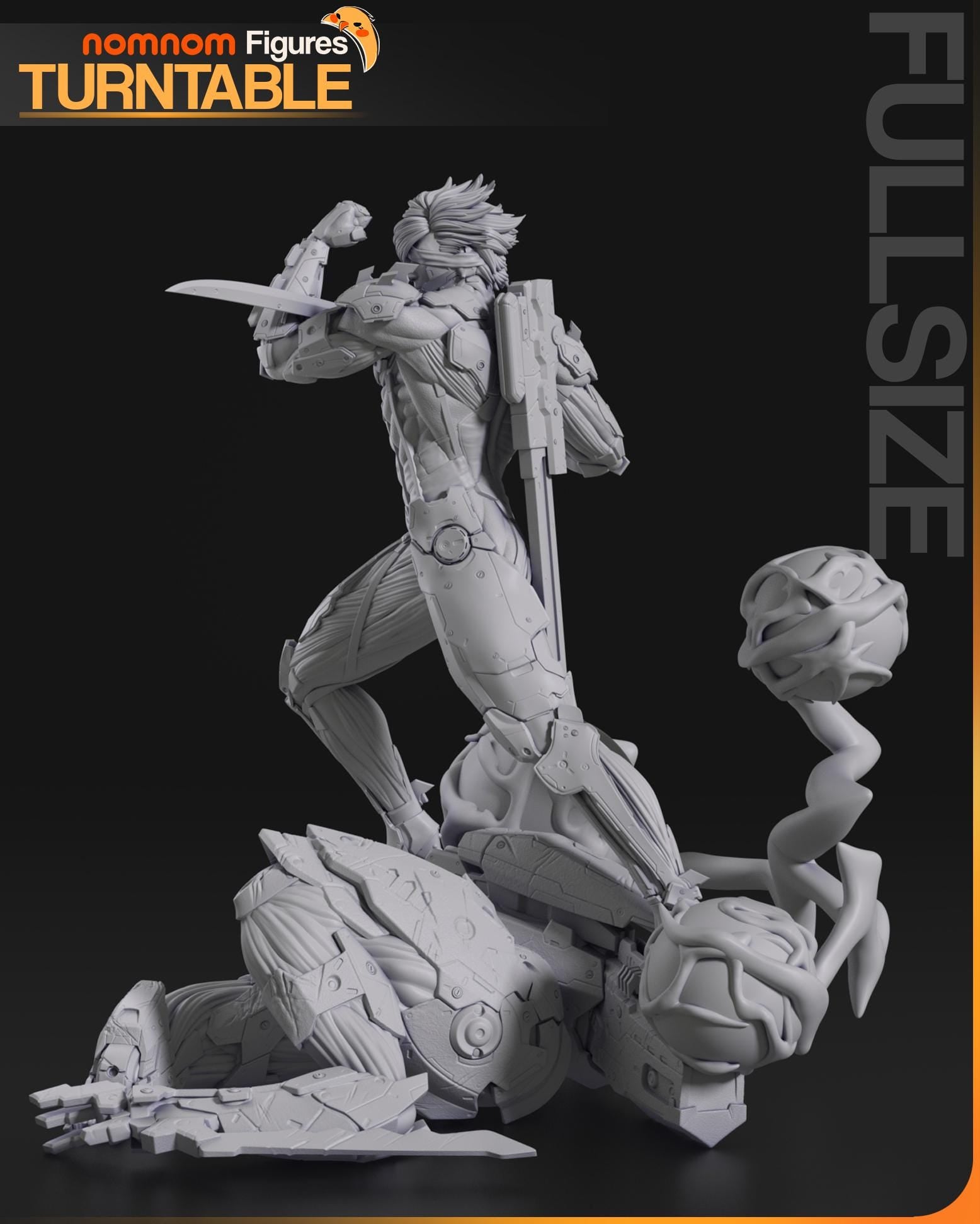 Cyborg Soldier | Resin Garage Kit Figure Game Fan Art | Nomnom Figures