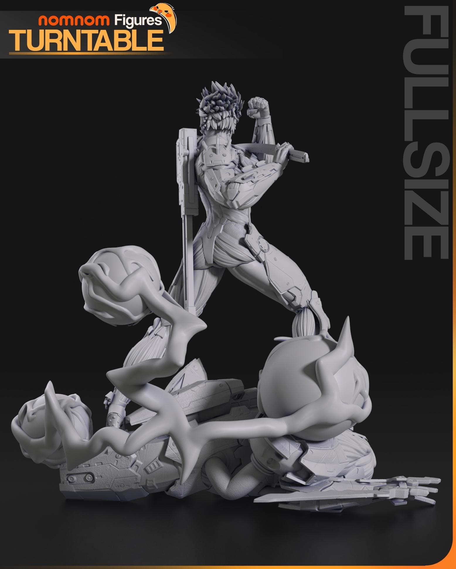Cyborg Soldier | Resin Garage Kit Figure Game Fan Art | Nomnom Figures