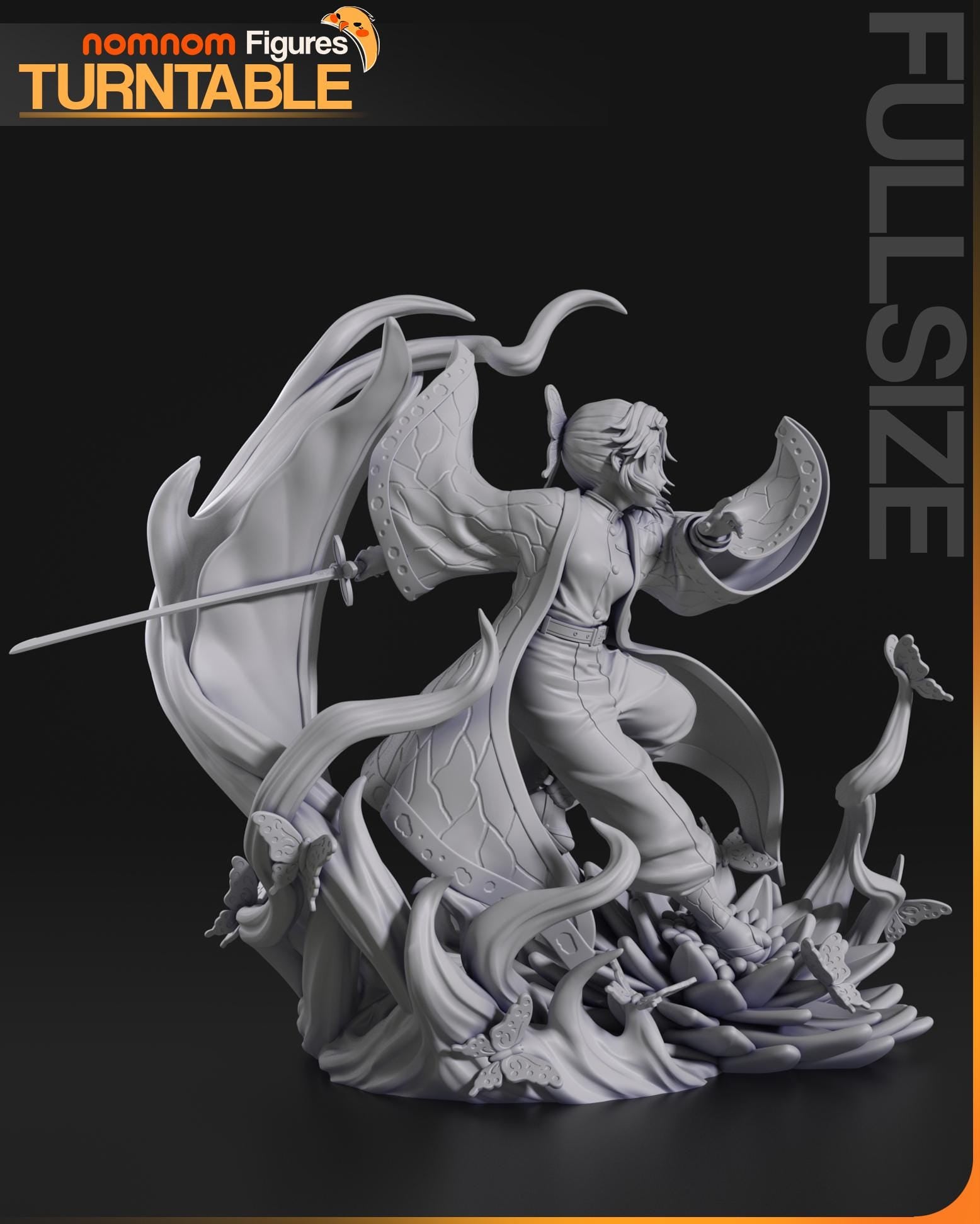 Dancing Butterfly | Resin Garage Kit Figure Anime Manga Fan Art | Nomnom Figures