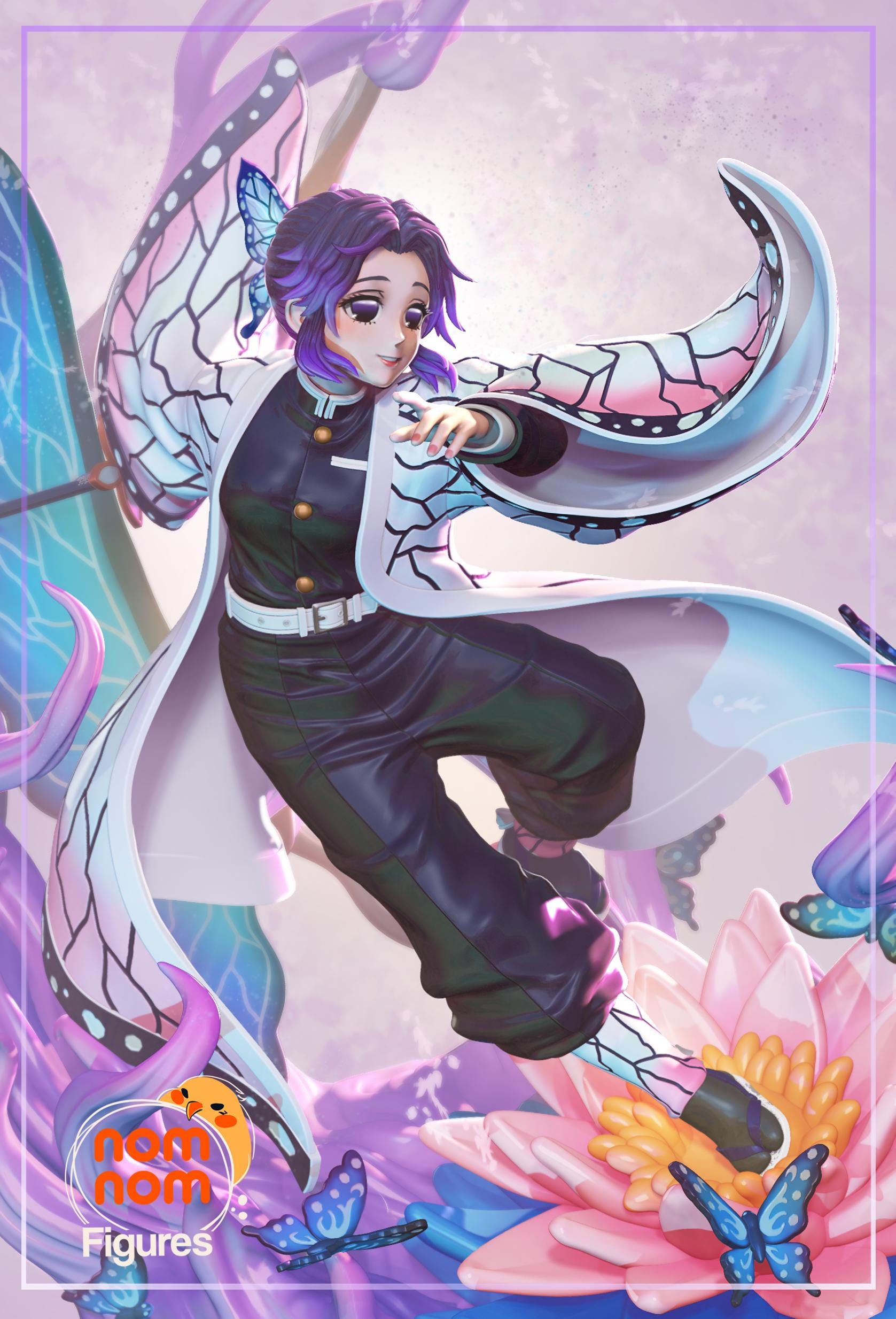 Dancing Butterfly | Resin Garage Kit Figure Anime Manga Fan Art | Nomnom Figures