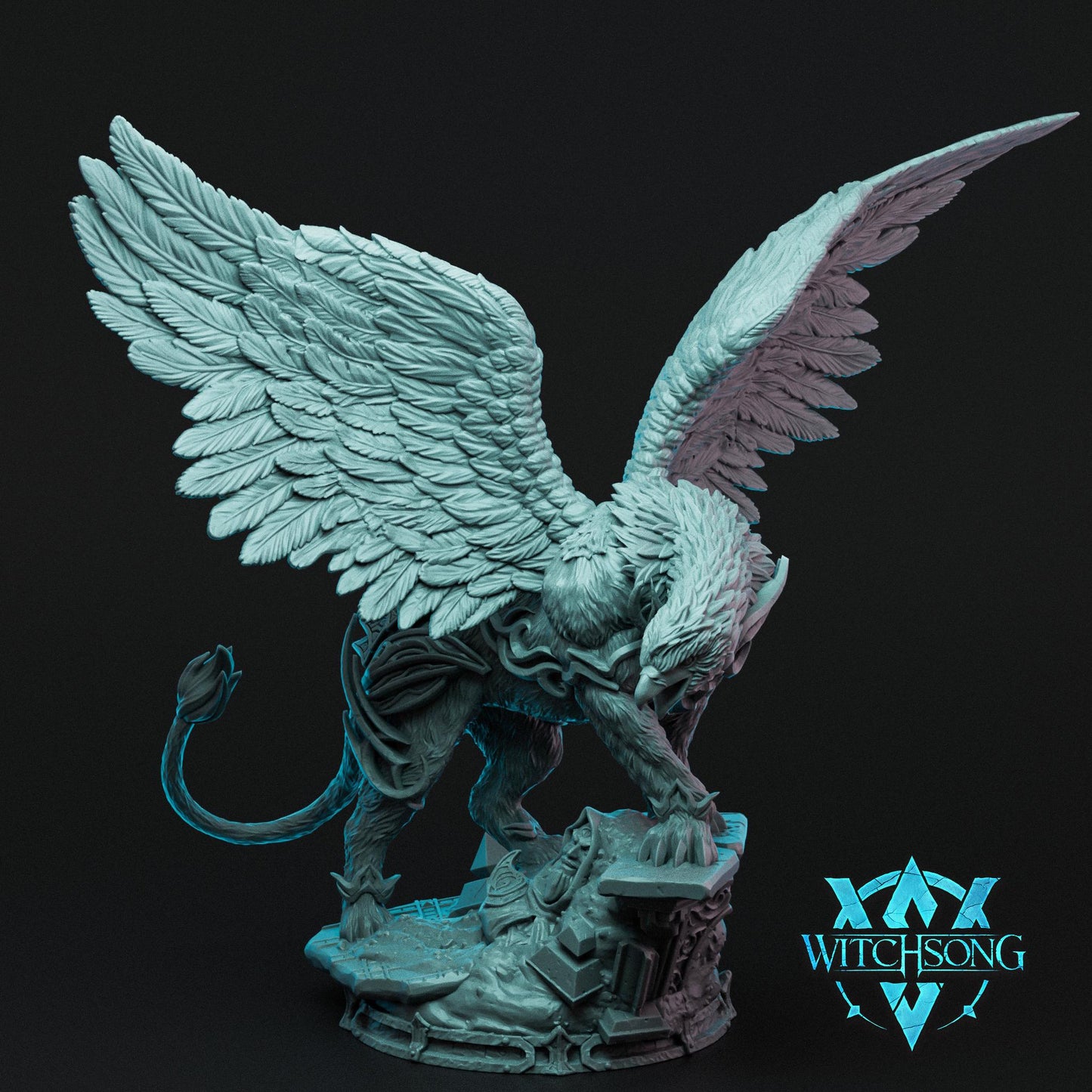 Hydra Sphinx | Mini or Bust | Monster Miniature Statue | Witchsong Miniatures