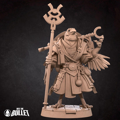 Tengu Oracle | TABLETOP SCALE | D&D Pathfinder TTRPG Miniature | Bite the Bullet