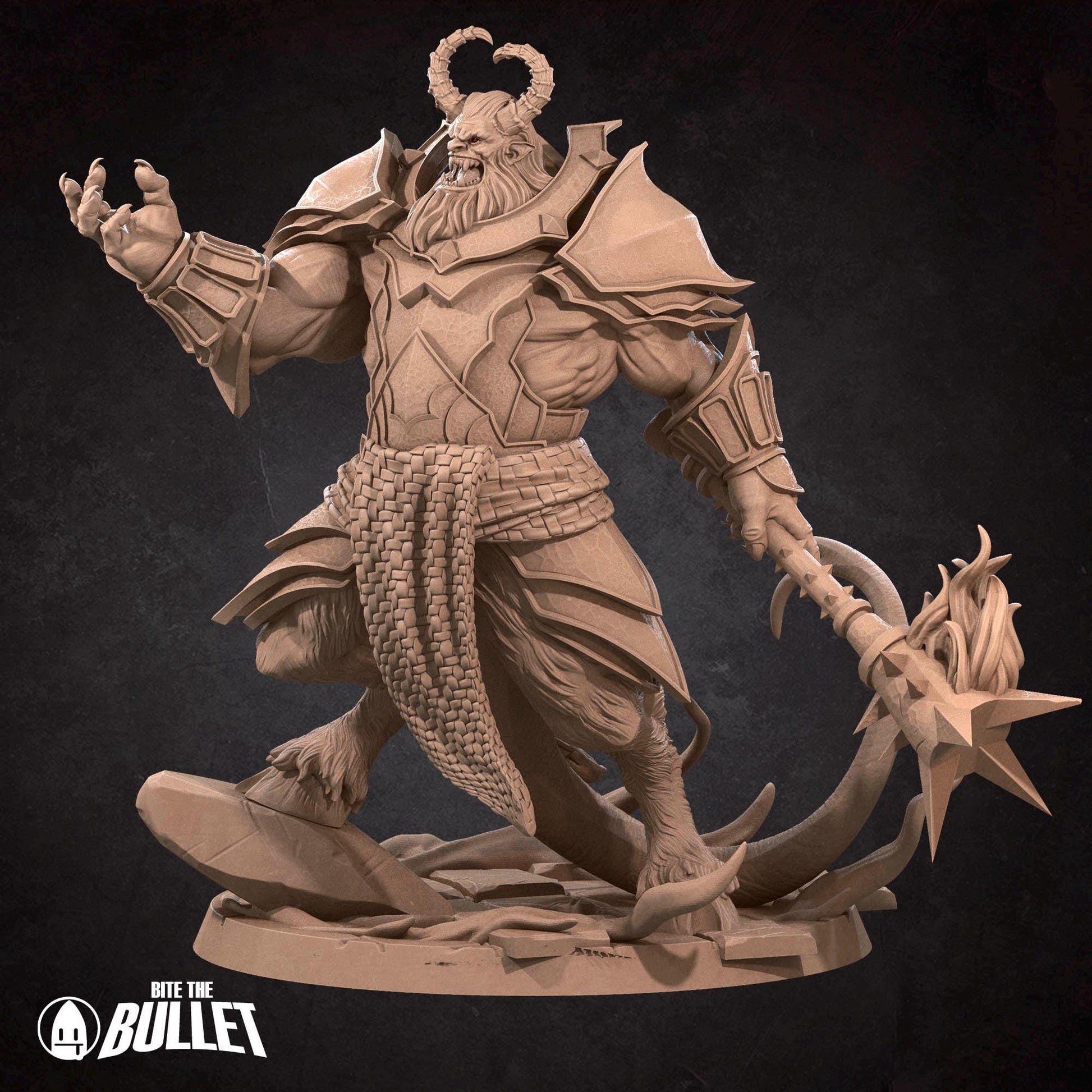 Fire Hellion | TABLETOP SCALE | D&D Pathfinder TTRPG Miniature | Bite the Bullet