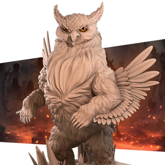 Owlbear | TABLETOP SCALE | D&D Pathfinder TTRPG Miniature | Bite the Bullet