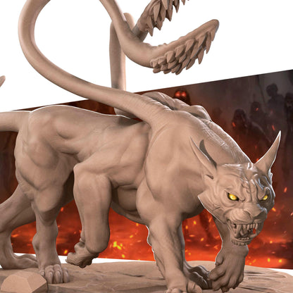 Displacer Beast | TABLETOP SCALE | D&D Pathfinder TTRPG Miniature | Bite the Bullet
