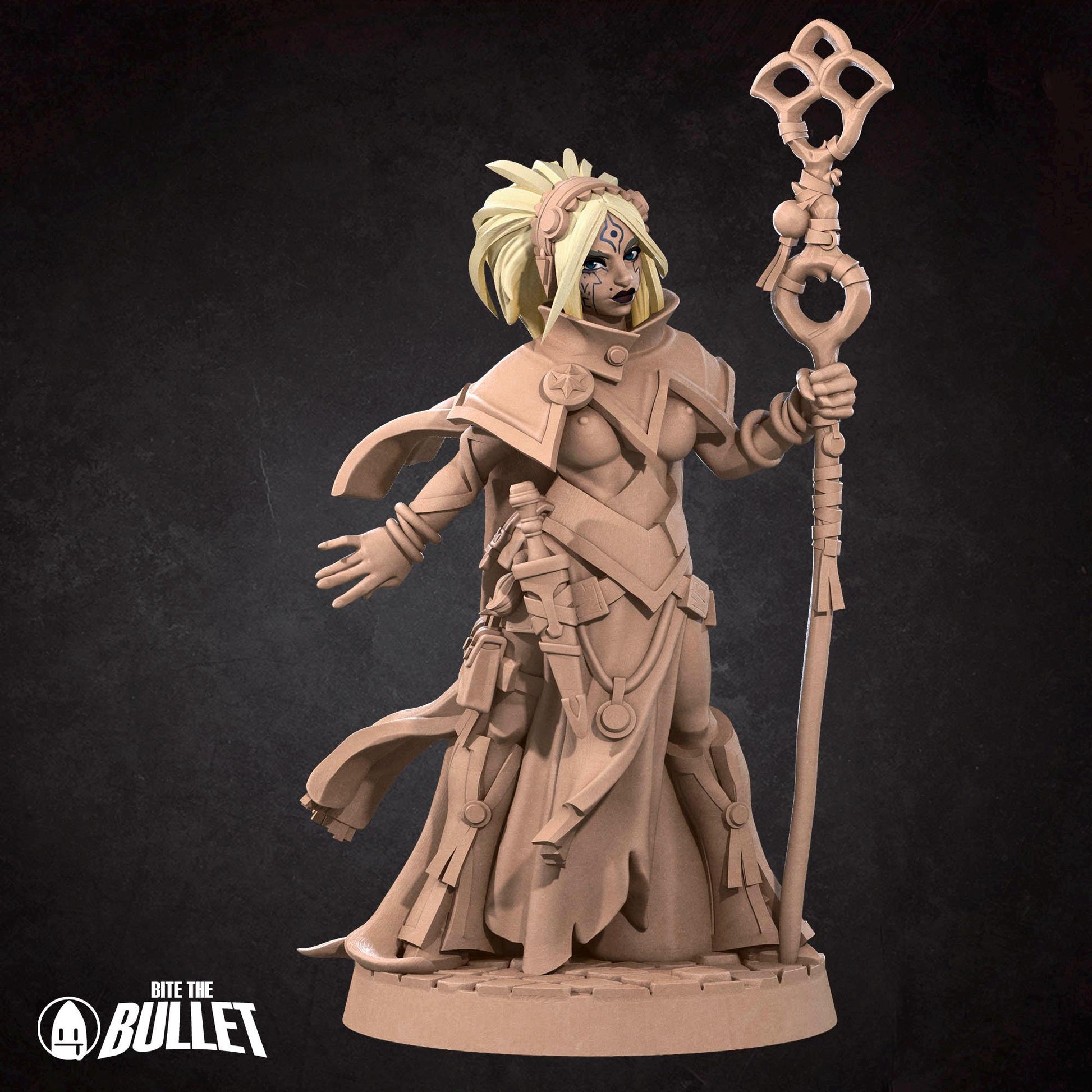 Exxotic Sorceress | TABLETOP SCALE | D&D Pathfinder TTRPG Miniature | Bite the Bullet