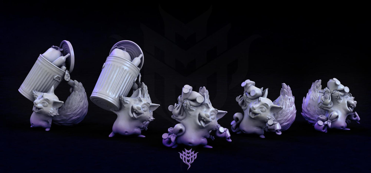 Trash Pandas, Adorable Nightmares | D&D Tabletop Gaming | Mini Monster Mayhem